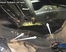 Subaru oil leak