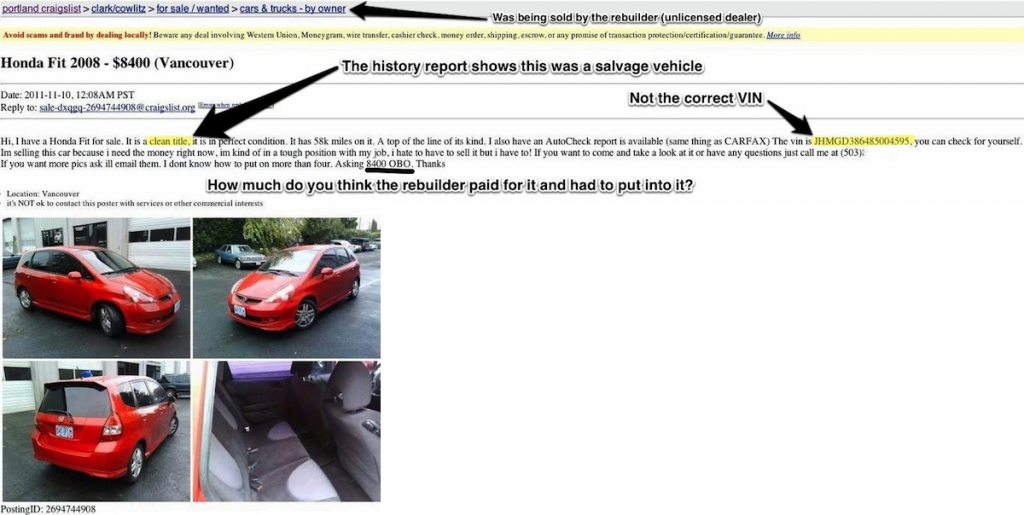 Craigslist car shopping buyer beware shop cautiously