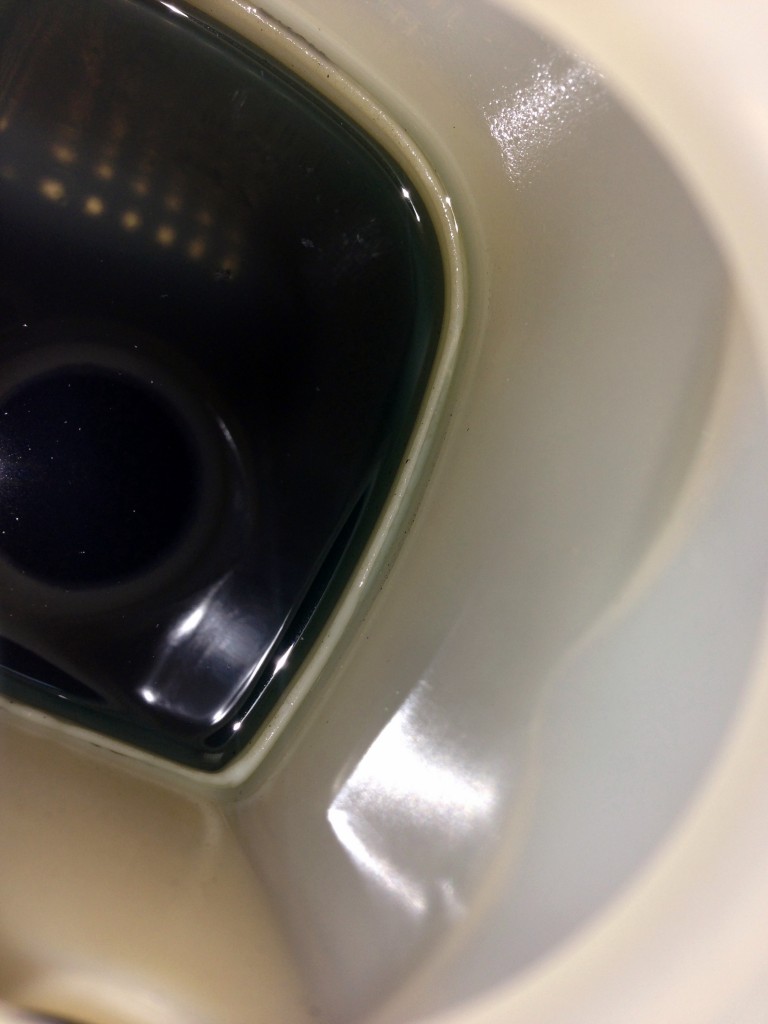 Clean coolant reservoir inspection